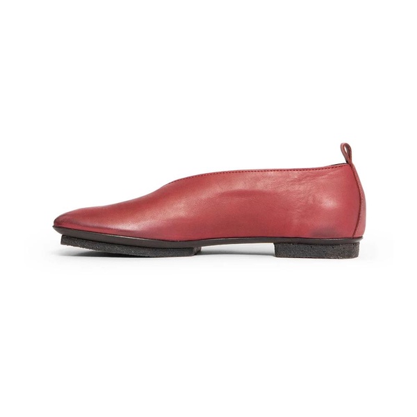 Red Stone Ballet Cut-Out Shoes