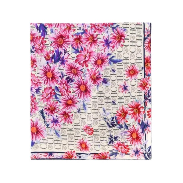 Caracas Flowers Silk Square Scarf