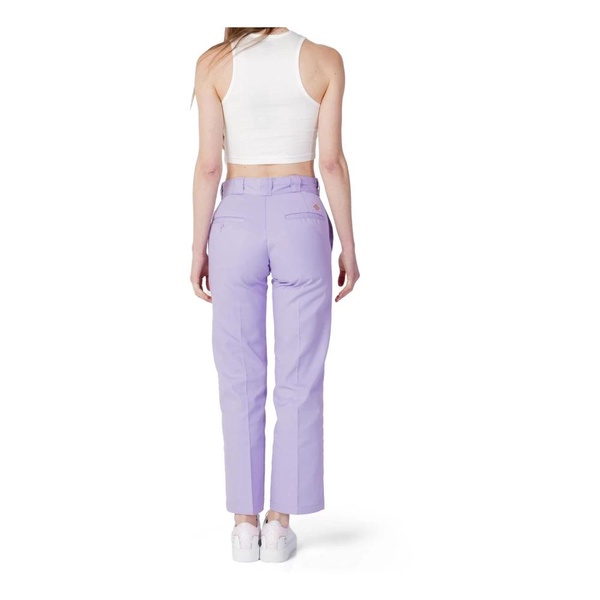 Lilac Zip Button Trousers Spring Summer