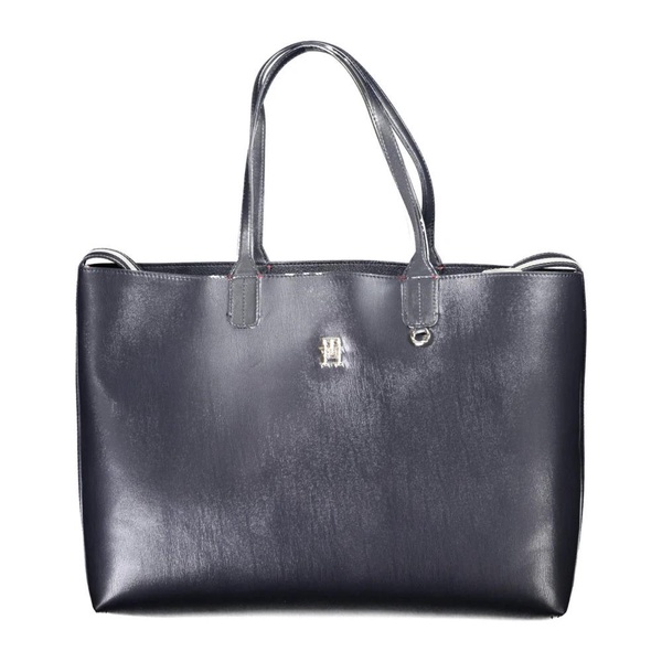 Blue Polyurethane Handbag