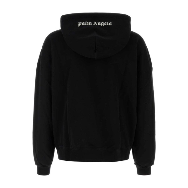 Oversize Black Cotton Sweatshirt