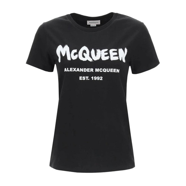 Alexander McQueen Logo Printed Crewneck T-Shirt