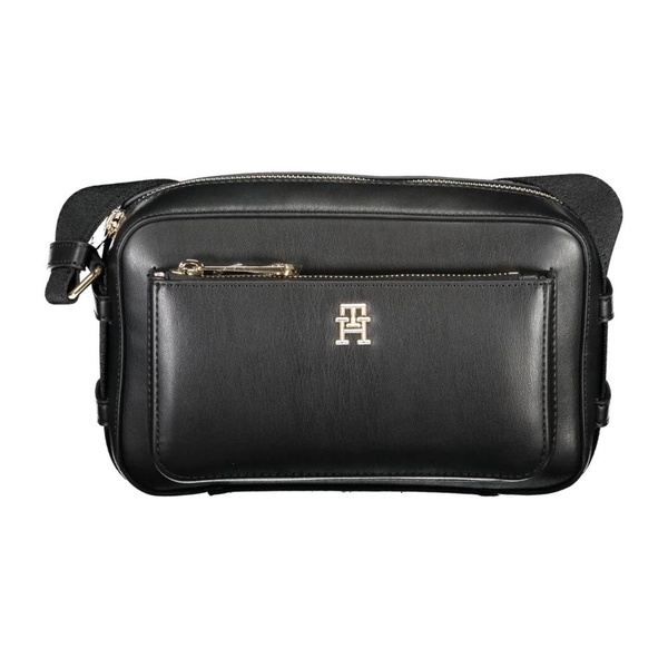 Black Crossbody Bag with Zip Closure