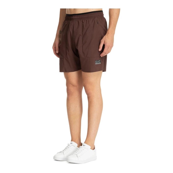 Track Shorts with Drawstring Waist