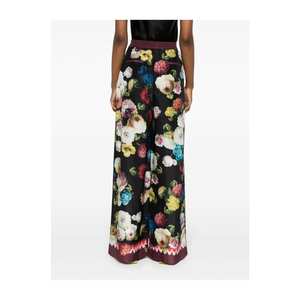 DOLCE & GABBANA Floral Print Silk Pants for Women