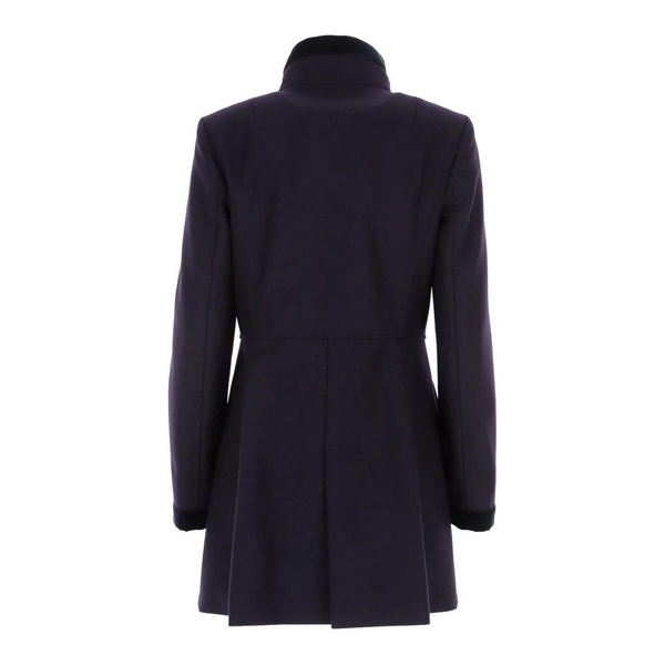 Blue Velvet Collar Coat