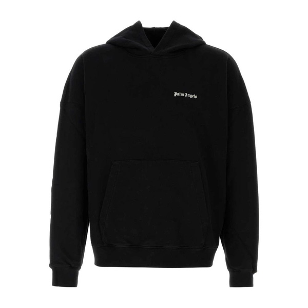 Oversize Black Cotton Sweatshirt