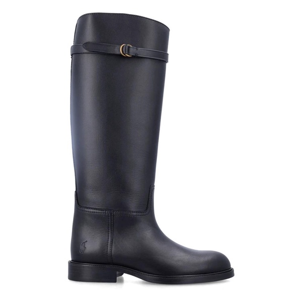 Black Leather Polo Riding Boots