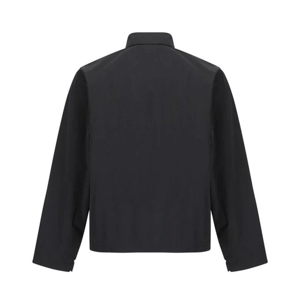 Monochrome Track Jacket with Adjustable Hem