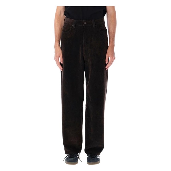 Corduroy Velvet Trousers Dark Brown