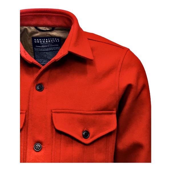 Italian Wool Cruiser Jacket, Signal Orange