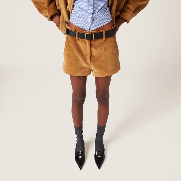 corduroy cotton shorts