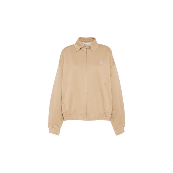 oversized cotton blouson jacket