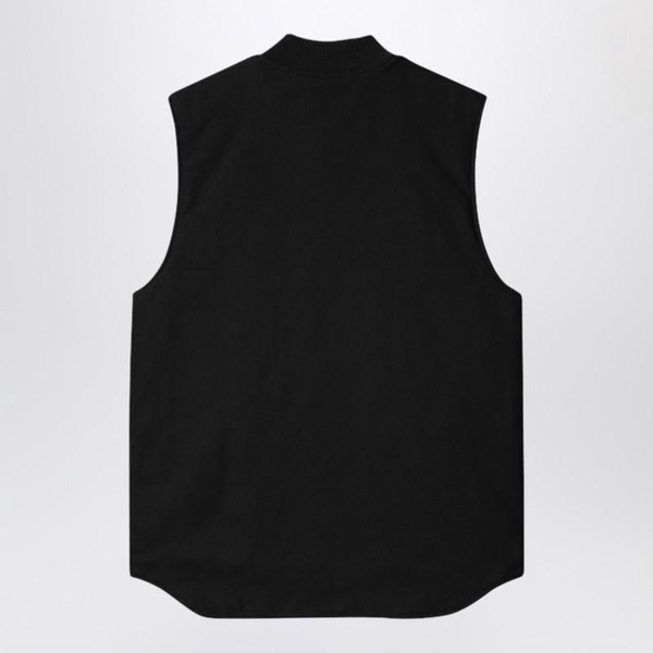 Carhartt Wip Black Dearborn Canvas Waistcoat