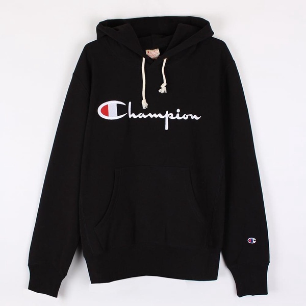 Champion Sweatshirt Hoodie in Black