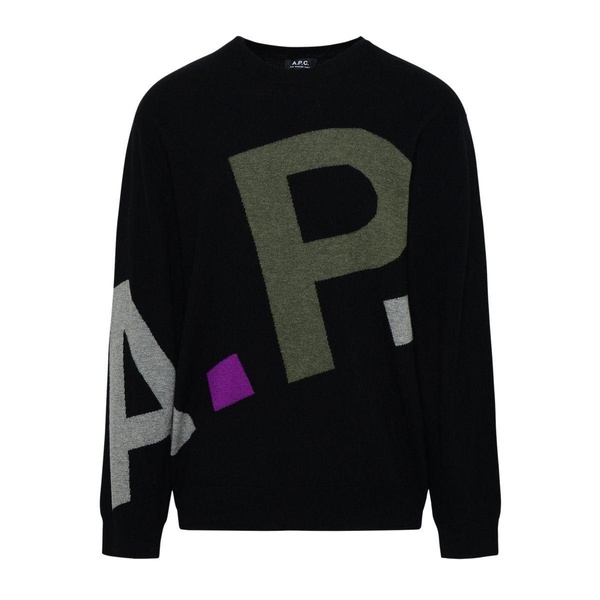 A.P.C. Pure Black Wool Sweater