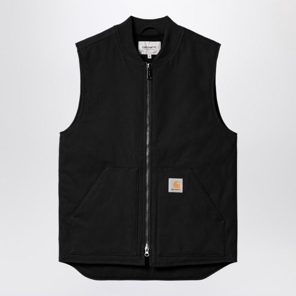 Carhartt Wip Black Dearborn Canvas Waistcoat