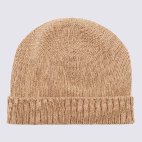 Malo Beige Wool Hats in Arachide