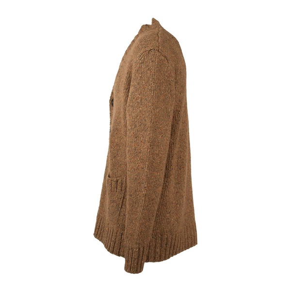 Tagliatore Melange Cardigan in Brown