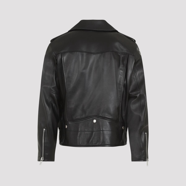 Luxurious Black Leather Jacket AW24