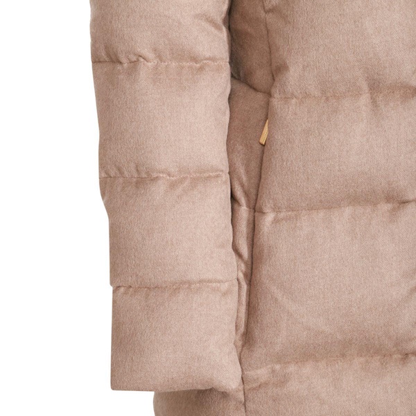 Moorer Beige Wool Down Jacket in Beige