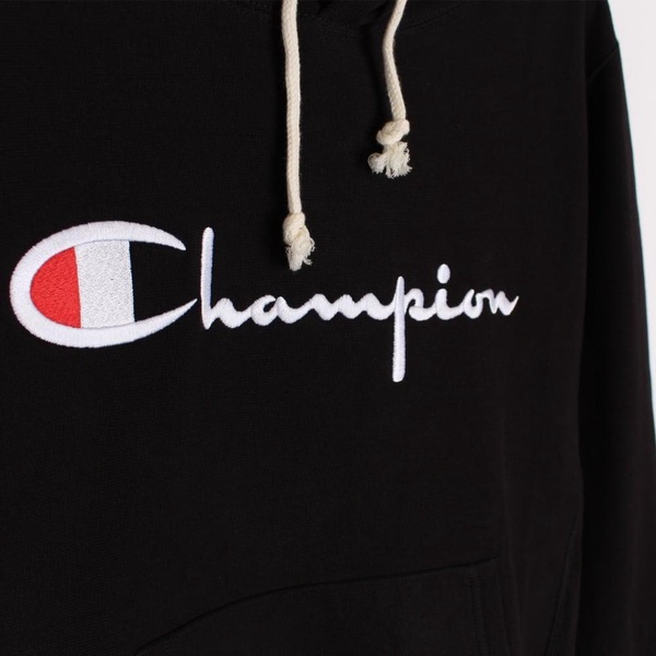 Champion Sweatshirt Hoodie in Black