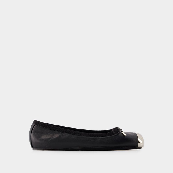 ALEXANDER MCQUEEN Stylish Black Ballet Flats for Women - FW23 Collection