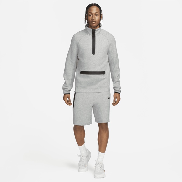 Straight-Leg Logo-Print Cotton-Blend Tech Fleece Drawstring Shorts