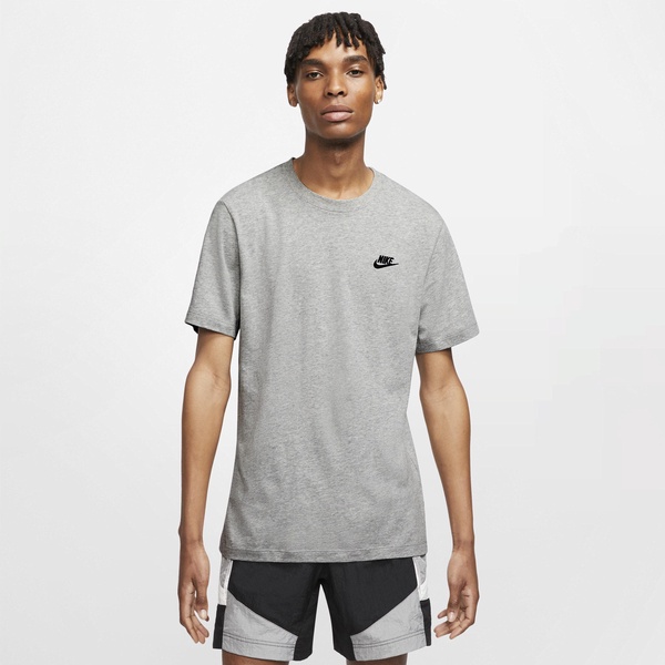 Nike Club unisex T-shirt in gray heather