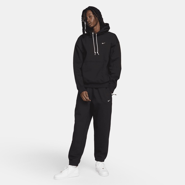 Solo Swoosh Logo-Embroidered Cotton-Blend Jersey Hoodie