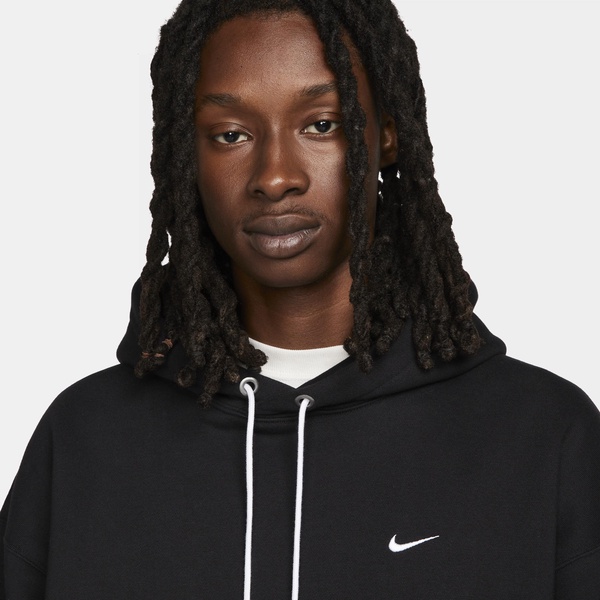 Solo Swoosh Logo-Embroidered Cotton-Blend Jersey Hoodie