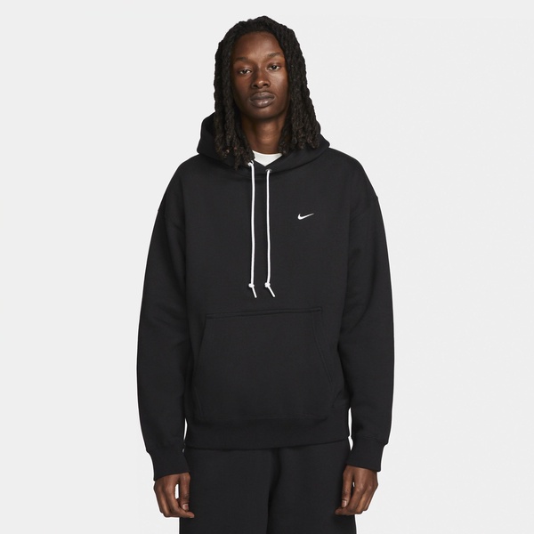 Solo Swoosh Logo-Embroidered Cotton-Blend Jersey Hoodie