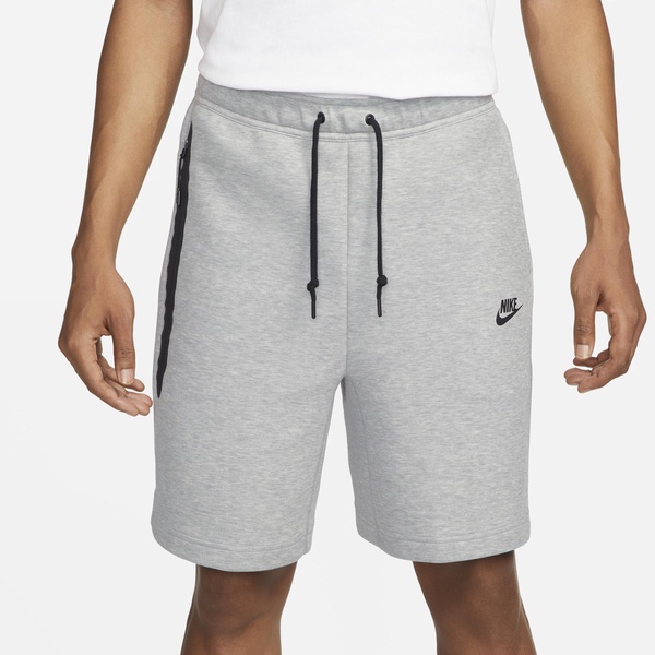 Straight-Leg Logo-Print Cotton-Blend Tech Fleece Drawstring Shorts