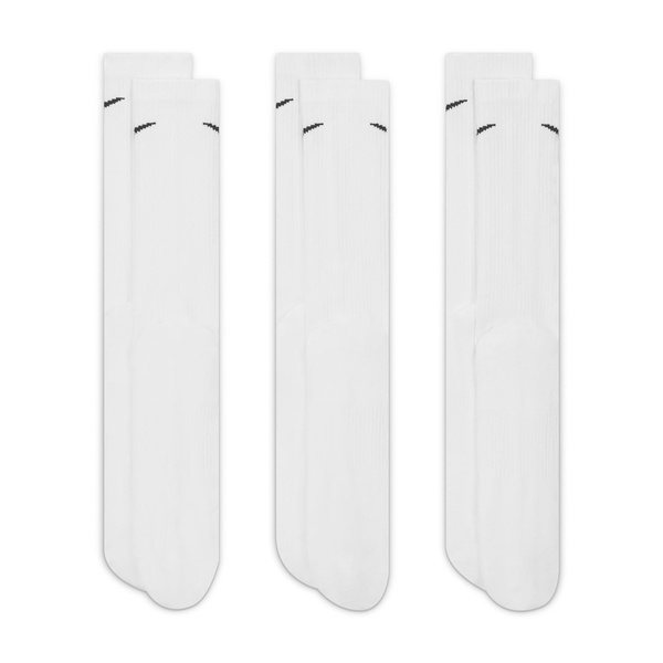 Unisex Everyday Plus Cushioned Training Crew Socks 3 Pairs