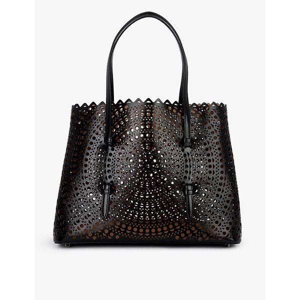 Mina 32 laser-cut leather tote bag