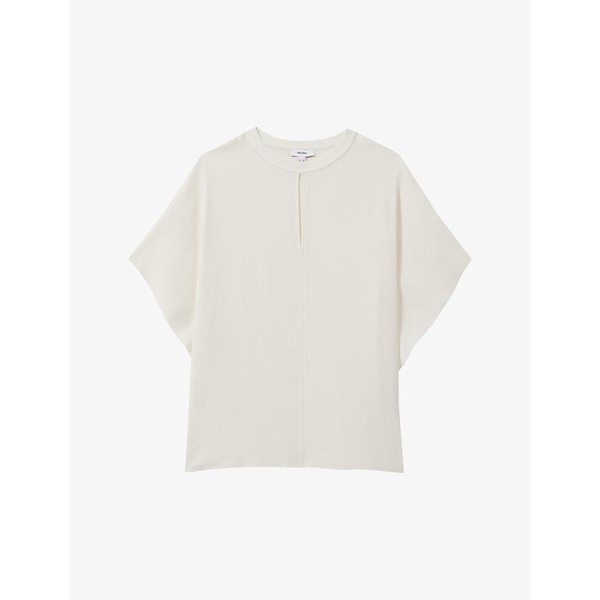 Tania draped-sleeve woven top