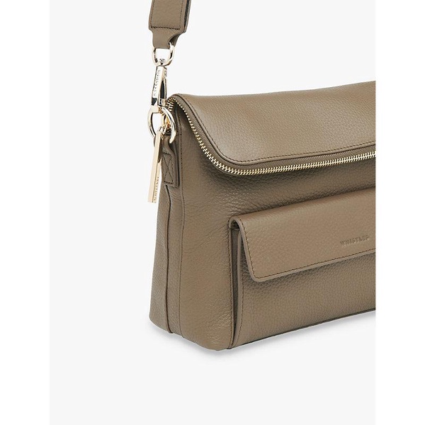 Vida logo-embossed leather cross-body bag