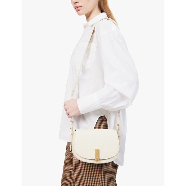 Logo-plaque leather cross-body bag