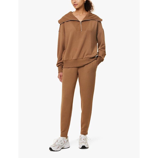 The Slim straight-leg mid-rise stretch-woven jogging bottoms