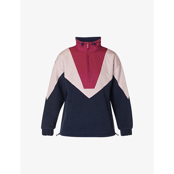 Orbit colour-block shell and fleece jumper