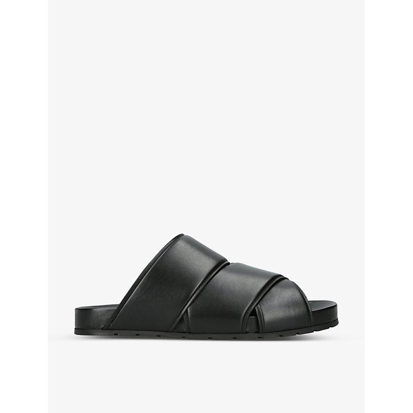 Logo-debossed leather sandals