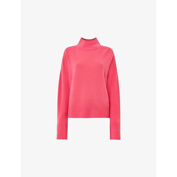 Relaxed-fit funnel-neck wool jumper