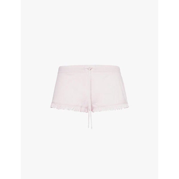 Raffaela frill-trim cotton-pima shorts