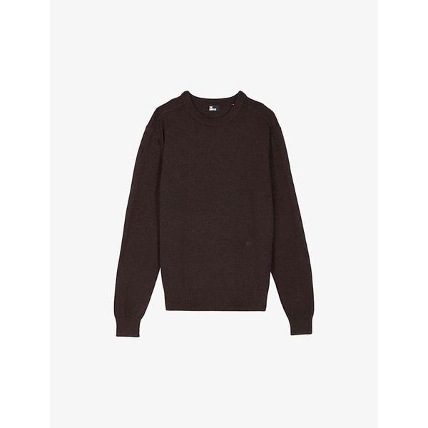 Crew-neck relaxed-fit wool jumper