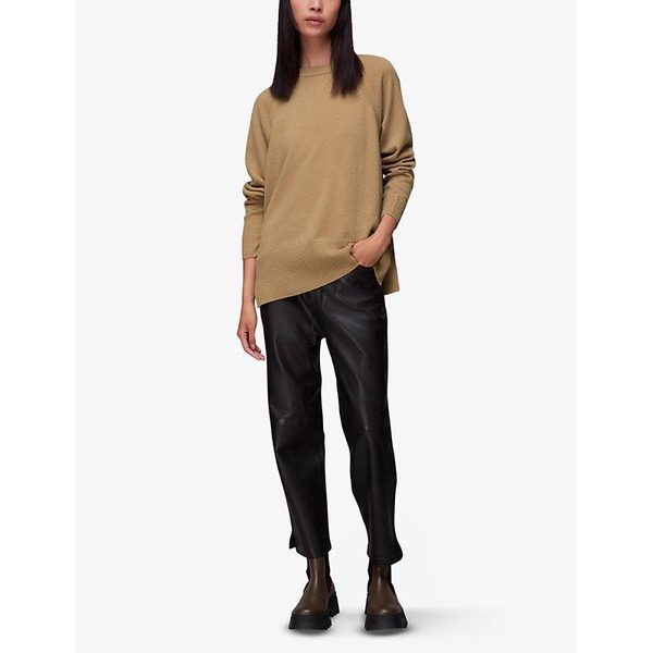 Round-neck relaxed-fit cashmere jumper