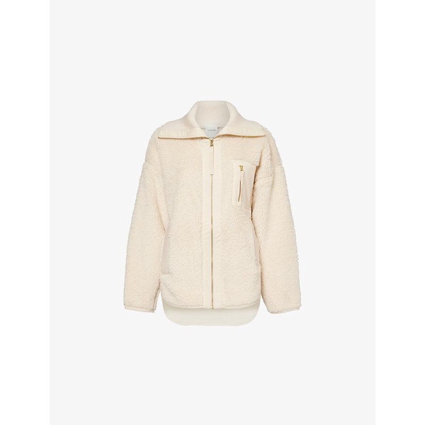 Myla contrast-trim fleece jacket