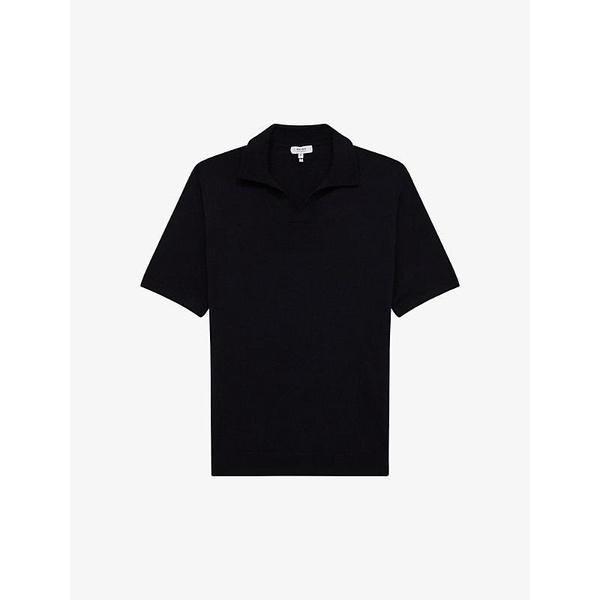 Duchie open-collar short-sleeve wool polo