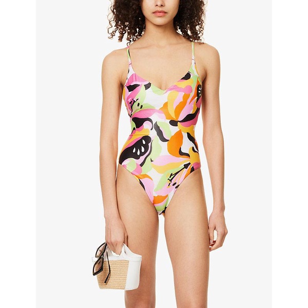 Rio floral-print stretch-recycled polyester swimsuit