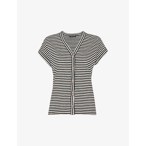 Jilly relaxed-fit striped cotton top