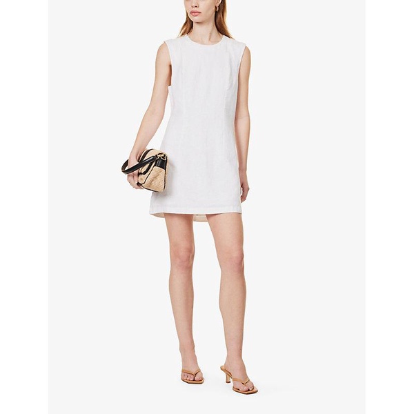 Musa sleeveless linen mini dress